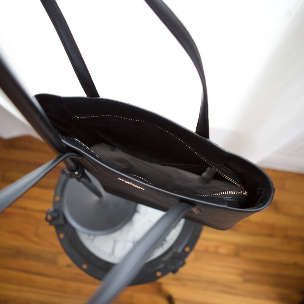 Kate Spade New York Jana Shimmery Black Tote Bag - Picture 12 of 15